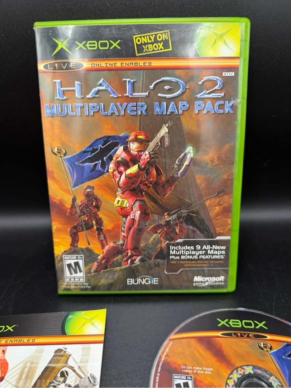 Halo 2 Multiplayer Map Pack (Microsoft Xbox) Game Case Manual Tested And Working